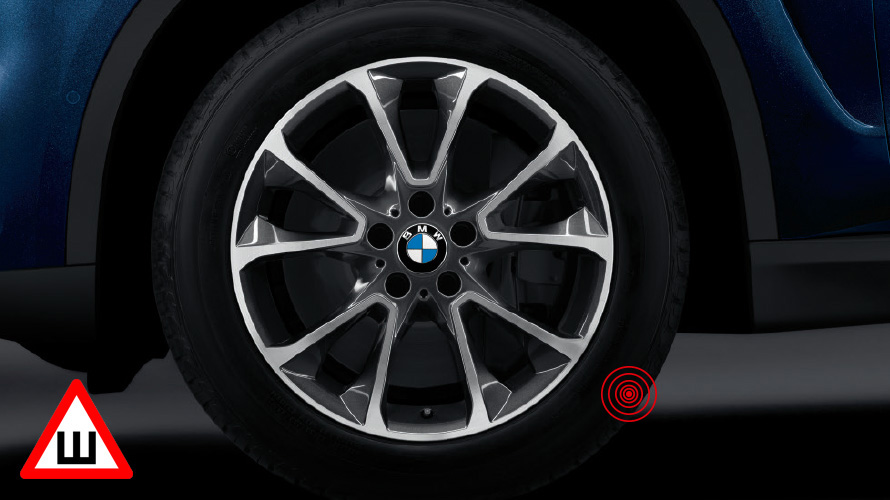 Комплект колес с зимними шипованными шинами BMW Star Spoke 449. Зимние колеса, шипованные шины BMW Star Spoke 449.